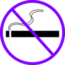 download No Smoking clipart image with 270 hue color