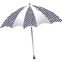 download Chequered Umbrella clipart image with 45 hue color