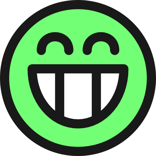 Flat Grin Smiley Emotion Icon Emoticon