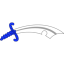 download Scimitar clipart image with 180 hue color