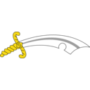 download Scimitar clipart image with 0 hue color