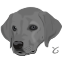 download Dog Head clipart image with 90 hue color