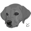download Dog Head clipart image with 135 hue color