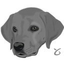 download Dog Head clipart image with 270 hue color
