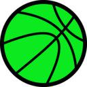 download Basketball clipart image with 90 hue color