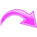 download Curved Arrow Blue clipart image with 90 hue color