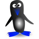 download Penguin clipart image with 180 hue color