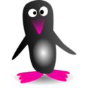 download Penguin clipart image with 270 hue color