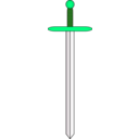 download Sword Proper clipart image with 90 hue color