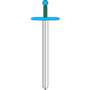 download Sword Proper clipart image with 135 hue color