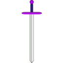 download Sword Proper clipart image with 225 hue color