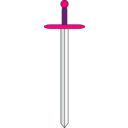 download Sword Proper clipart image with 270 hue color