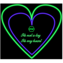 download Neon Heart clipart image with 135 hue color