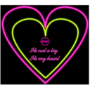 download Neon Heart clipart image with 315 hue color