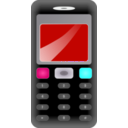 download Mobile Phone clipart image with 180 hue color