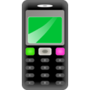 download Mobile Phone clipart image with 315 hue color