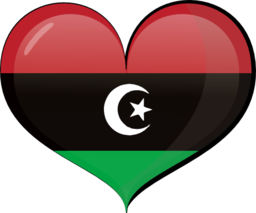 Libya Heart Flag