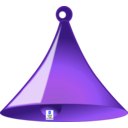 download Simple Bell clipart image with 225 hue color