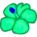 download Pink Flower clipart image with 180 hue color