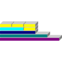 download Boxes For Diagram clipart image with 180 hue color