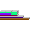 download Boxes For Diagram clipart image with 270 hue color