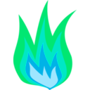 download Fire Icon clipart image with 135 hue color