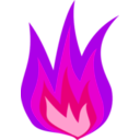 download Fire Icon clipart image with 270 hue color