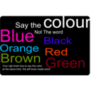 download Say The Colour Not The Word clipart image with 315 hue color