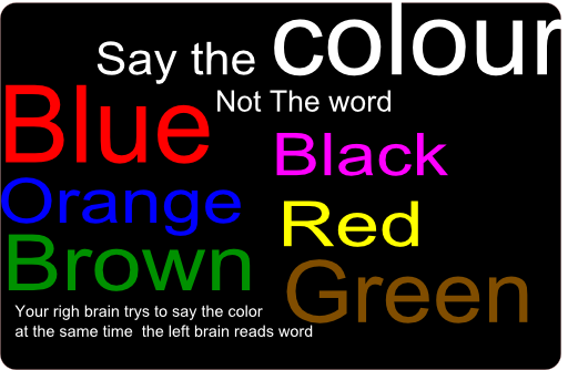 Say The Colour Not The Word