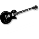 download Lp Guitar Black clipart image with 45 hue color