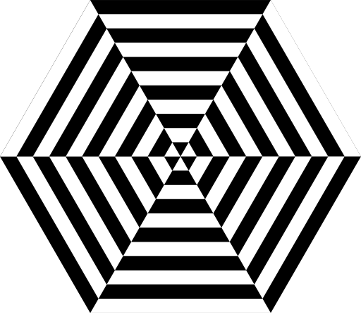 Hexagon Zebra Pizza