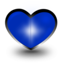 download Heart clipart image with 225 hue color