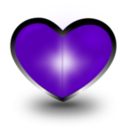 download Heart clipart image with 270 hue color