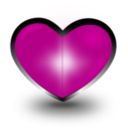 download Heart clipart image with 315 hue color