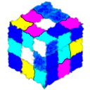 download Rubiks Cube Remix clipart image with 180 hue color