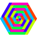 download Hexagon Trapezoid Colors clipart image with 315 hue color