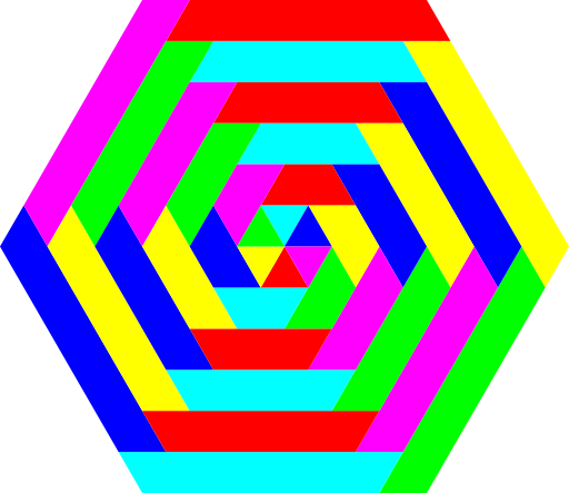 Hexagon Trapezoid Colors