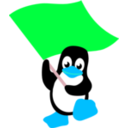 download Commie Tux clipart image with 135 hue color