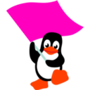 download Commie Tux clipart image with 315 hue color