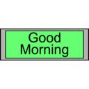 download Digital Display With Good Morning Text clipart image with 45 hue color