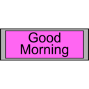 download Digital Display With Good Morning Text clipart image with 225 hue color