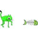 download Cat clipart image with 90 hue color