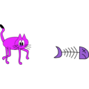 download Cat clipart image with 270 hue color