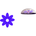 download Flower In Glass Paper Weight clipart image with 315 hue color