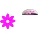 download Flower In Glass Paper Weight clipart image with 0 hue color