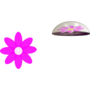 Flower In Glass Paper Weight