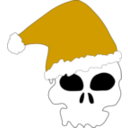 download Santa Skull clipart image with 45 hue color