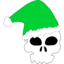 download Santa Skull clipart image with 135 hue color