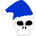 download Santa Skull clipart image with 225 hue color