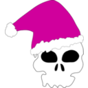download Santa Skull clipart image with 315 hue color